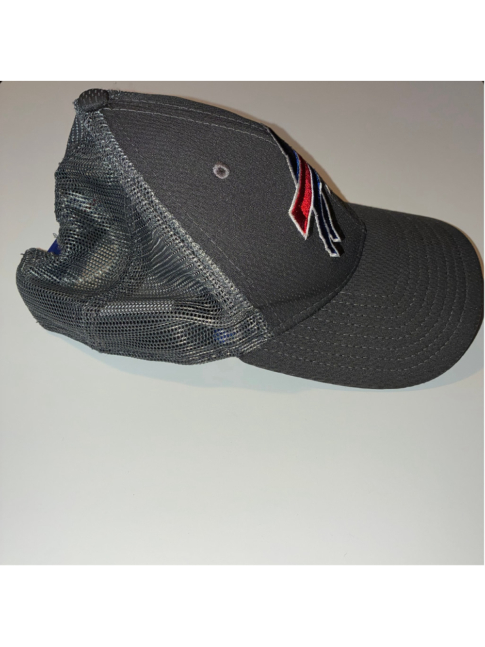 Men's New Era Buffalo Bills Hat One Size Grey Blue Trucker Cap - Picture 4 of 7